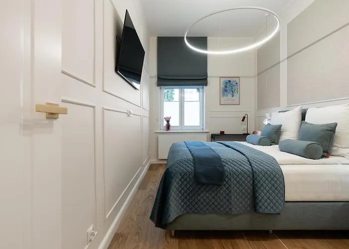 Sanhaus Apartments - Apartament Santorini - Dwie Sypialnie, Dwie Lazienki, Klimatyzacja